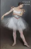 La ballerine by Pierre Carrier-Belleuse, 1892, Pastel signé en bas à gauche, sold Jun 2020