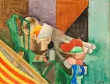 Nature morte cubiste circa 1918-1920 Certificat d'un montant de 400 euros à charge de l'acquéreur. Ce montant sera additionné au bordereau d'achat by André Lhote, Aquarelle, sold Jun 2020