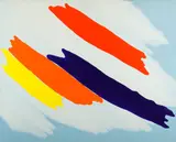 Flying by Daniel Solomon, acrylic on canvas, sold Apr 2019