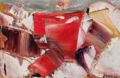 Sans titre by Marcelle Ferron, 1954, oil on canvas, sold Mar 2019