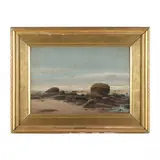 Low Tide by Joseph Knight, Gouache and watercolor on paper, sold Nov 2022