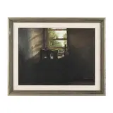 The Open Window by J. Chris Wilson, Oil on canvas, sold Nov 2022