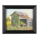 Barn in Fall by Mike Rooney, Oil on canvas panel, sold Nov 2022