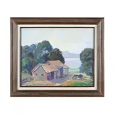 The Hideaway by Louis Bonsib, Oil on canvas board, sold Nov 2022