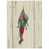 Stick Bobbers by Joe Seme, Acrylic on board, sold Oct 2022