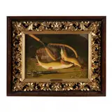 Two at a Cast by Thomas Sedgewick Steele, Oil on canvas (lined), sold Oct 2022