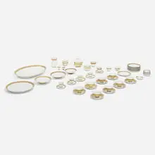 Halle tableware by Marguerite Wildenhain, 1930, glazed porcelain, sold Jul 2022