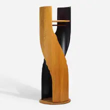 Cylindra Object by Peter Opsvik, c. 1985, stained ash, sold Jul 2022