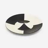 Axis dish by Claudia Borella, 1998, glass, sold Jul 2022