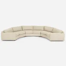 Sectional sofa by Harvey Probber, c. 1965, upholstery, walnut, sold Jul 2022