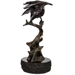 Trickster by Jeff Oens, 1997, bronze sculpture on base, sold Sep 2025