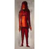Figure in Red by Ralph Chessé, 1971, acrylic on canvas, sold Sep 2025