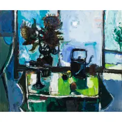 Untitled by Robert Frame, oil on canvas, sold Sep 2025