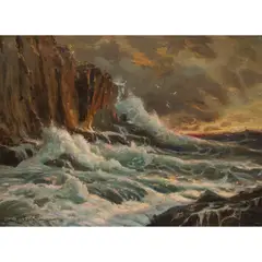 Untitled by Constantin Westchiloff, oil on canvas, sold Sep 2025