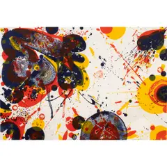 Untitled by Sam Francis, 1964, lithograph in colors, sold Sep 2025