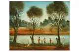 Untitled by Kevin Charles "Pro" Hart, oil on board, offered Jun 2021