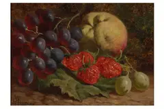 Untitled by William Hughes, oil on board, offered Jun 2021