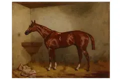 Untitled by Harry Hall, oil on canvas, offered Jun 2021
