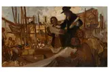 Untitled by Elijah Albert Cox, oil on canvas, offered Jun 2021