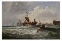Untitled by Edwin Hayes, oil on board, offered Jun 2021