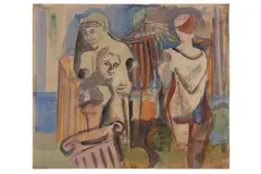 Untitled by Christian Hess, watercolour, offered Jun 2021