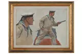 Untitled by Valentin Alexandrovich Pechatin, oil on board, offered Jun 2021