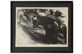 Untitled by Alfréd Fuchs, 1988, charcoal, offered Jun 2021