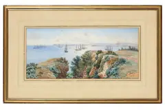 Untitled by John William Salter, 1869, watercolour, offered Jun 2021