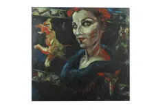 Untitled by Ines Berger, oil on canvas, offered Jun 2021