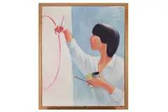 Untitled by David Bowes, oil, offered Jun 2021