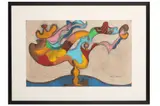 Untitled by Christian Ruiz, gouache on paper, offered Jun 2021