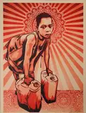 Untitled by Shepard Fairey, screenprint, offered Jun 2021