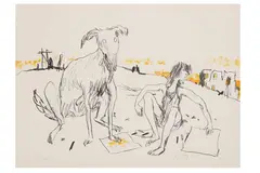 Untitled by Quentin Blake, lithograph, offered Jun 2021