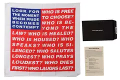 Untitled by Barbara Kruger, screenprint, offered Jun 2021