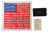 Untitled by Barbara Kruger, screenprint, offered Jun 2021