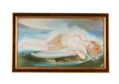 Untitled by Mária Szánthó, oil on board, offered Jun 2021