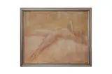 Untitled by Ian Humphreys, oil and pencil on canvas, offered Jun 2021