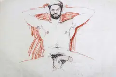 Untitled by Steve Rush, watercolour, offered Jun 2021