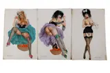 CARTOONIST/DESIGNERErotic Cartoons9 original erotic illustrations from Mayfair Magazine, mostly depicting raunchy fancy dress by Ronald Cobb, ink and watercolour, offered Jun 2021