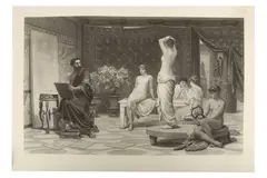 R.a & j. cother webb (engraver) the search for beauty by Edwin Long, pencil, offered Jun 2021