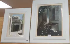 Eastern street scene by Clive McCartney, acrylic, sold Aug 2019