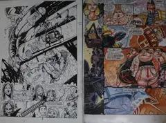 Original artwork in full colour by John Hicklenton, drawing, sold Aug 2019