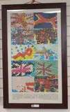 10 Union Jacks, 1975, 94 x 55cm by Tom Phillips, screenprint, sold Aug 2019