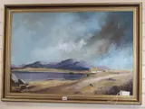 Highland landscape by Raymond Klee, oil on board, sold Aug 2019