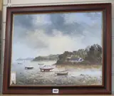 Helford River by Richard Blowey, oil on canvas, offered Aug 2019