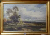 Autumn near Milnthorpe, Westmoreland by Carl Brennir, oil on canvas, sold Jul 2019