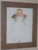 Viv's friend by Adrian Ryan, watercolour on paper, sold Jul 2019