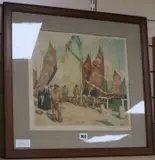 Coloured etching by Tavík František Šimon, etching, sold Jul 2019