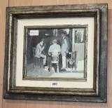 Old Men in Alexandria by Clive McCartney, 1992, oil on board, sold Jul 2019