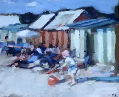 Untitled by Mark Rowbotham, watercolour and gouache on paper, sold Jul 2019
